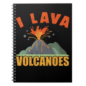 Volcano Lava Lover Funny Geology Notebook