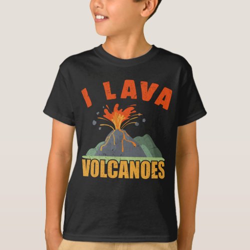 Volcano Lava Lover Funny Geology T_Shirt