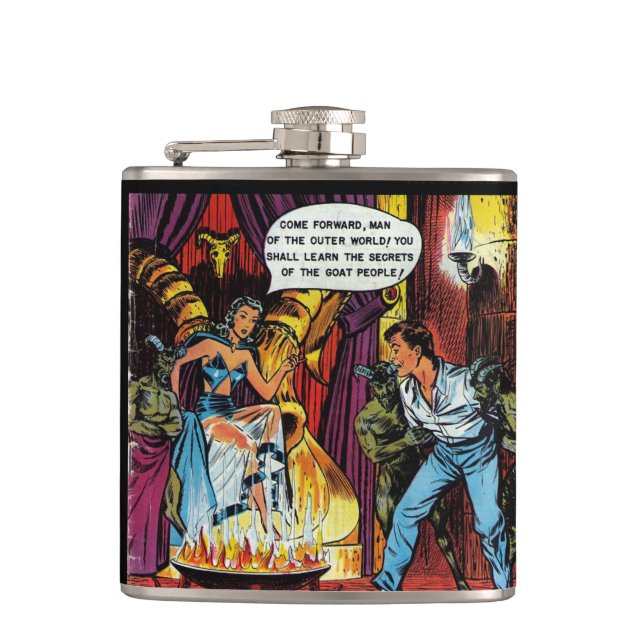 Volcano of Vengeance - Comic Flask (Front)