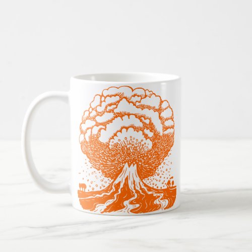 Volcano _ Orange Coffee Mug