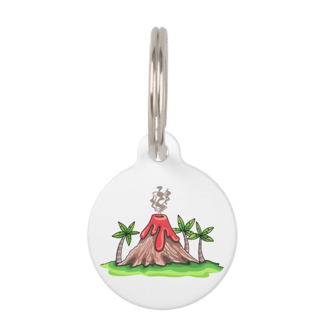 Volcano Pet ID Tag (Front)