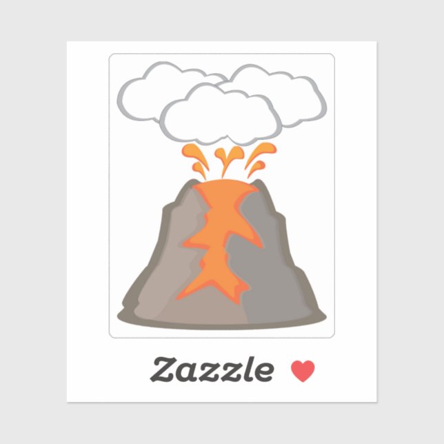 Volcano Sticker (Sheet)