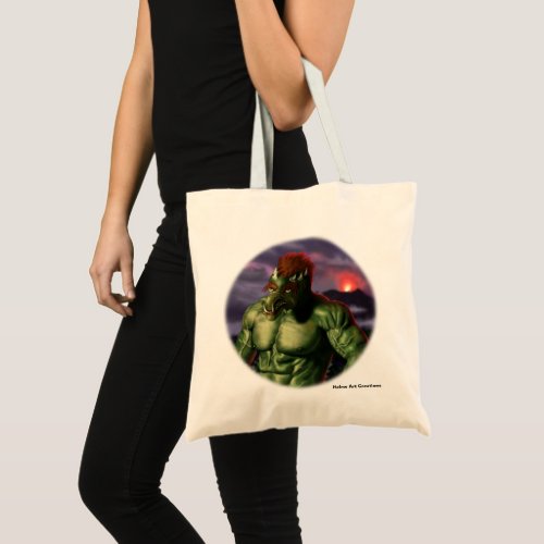 Volcano Troll Vacation Fantasy Budget Tote Bag