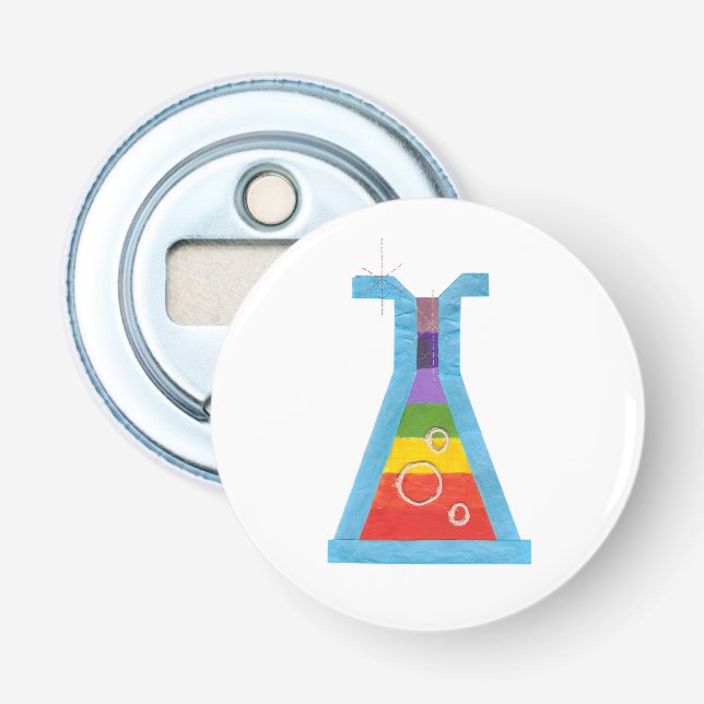 Volcano Vial Magnet Bottle Opener (Front)