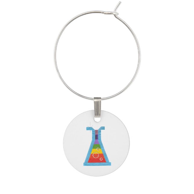 Volcano Vial Wine Charm (Front)