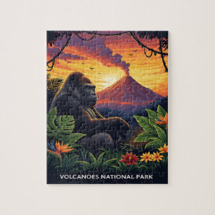 Volcanoes national park sunset jigsaw puzzle