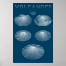 Volcanoes of Washington Poster