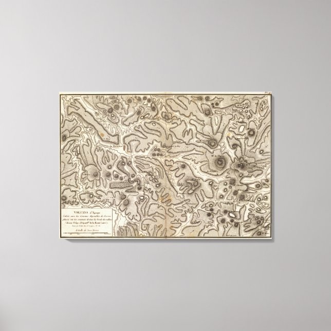 Volcans Haute Loire Canvas Print (Front)