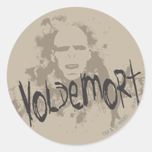 Voldemort Dark Arts Graphic Classic Round Sticker
