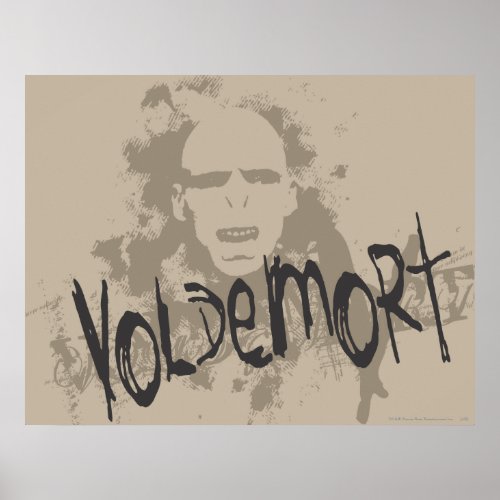 Voldemort Dark Arts Graphic Poster