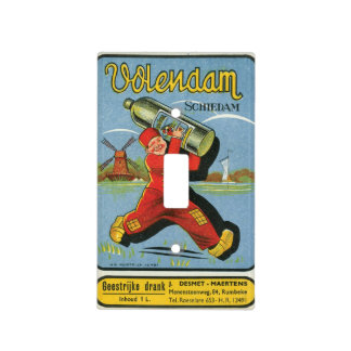 Volendam Schiedam Drank Dutch Windmill Vintage Art Light Switch Cover