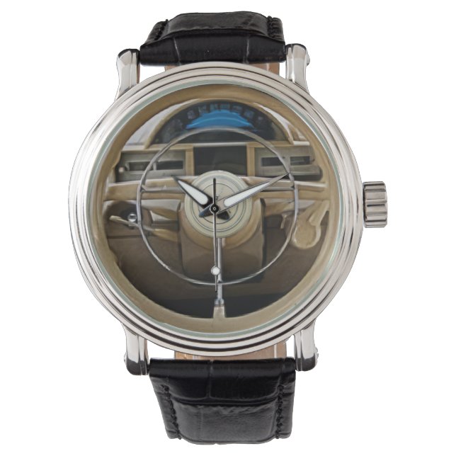 Volga GAZ M21 Steering Wheel Watch (Front)