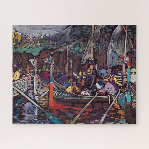 Volga Song by Wassily Kandinsky Jigsaw Puzzle