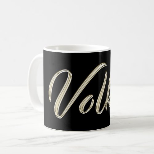 Volker Name whitegold Tasse Teetasse Coffee Coffee Mug