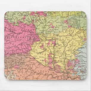 Volkerkarte v Oesterreich Ungarn, Austria Hungary Mouse Pad