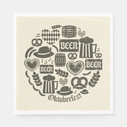 Volkfest Elements Oktoberfest Napkins