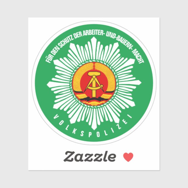 VOLKSPOLIZEI STICKER (Sheet)