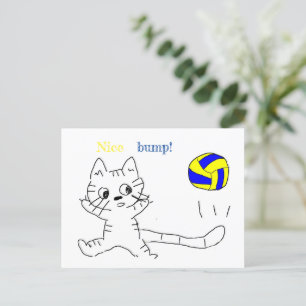vollayball cat card