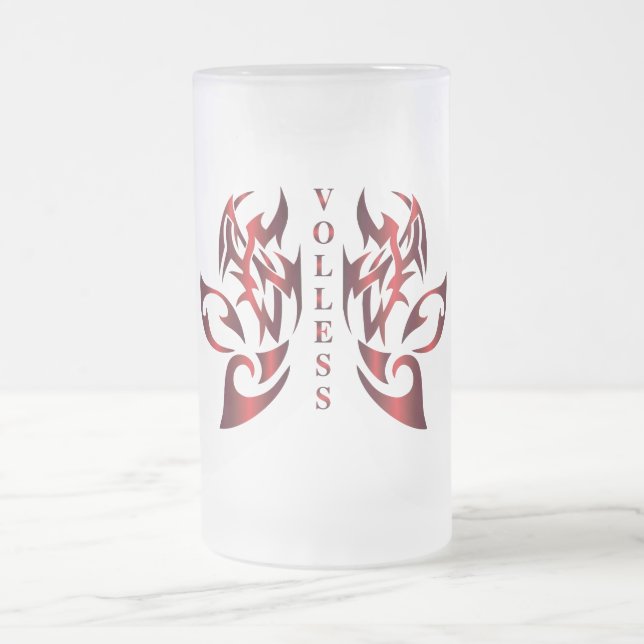 Volless Beer Glass Frosted Glass Beer Mug (Center)