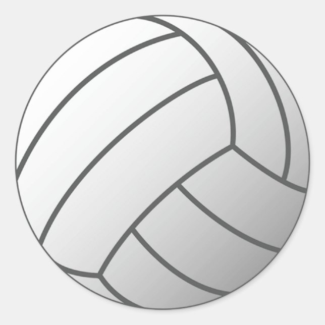 Volley Ball Classic Round Sticker (Front)