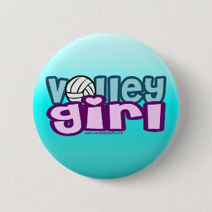 Volley Girl Button