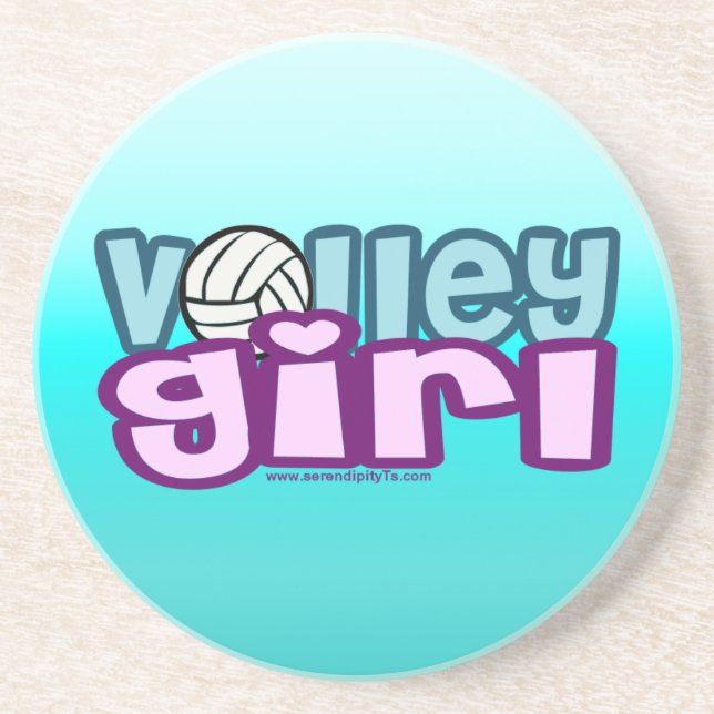 Volley Girl Drink Coaster (Front)
