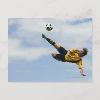 Volley Kick 2 Postcard by prophoto at Zazzle