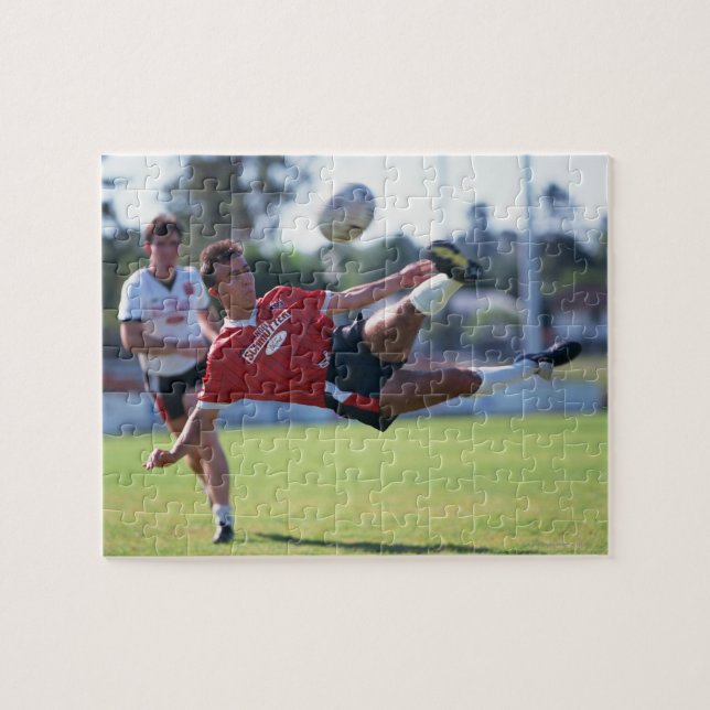 Volley kick jigsaw puzzle (Horizontal)