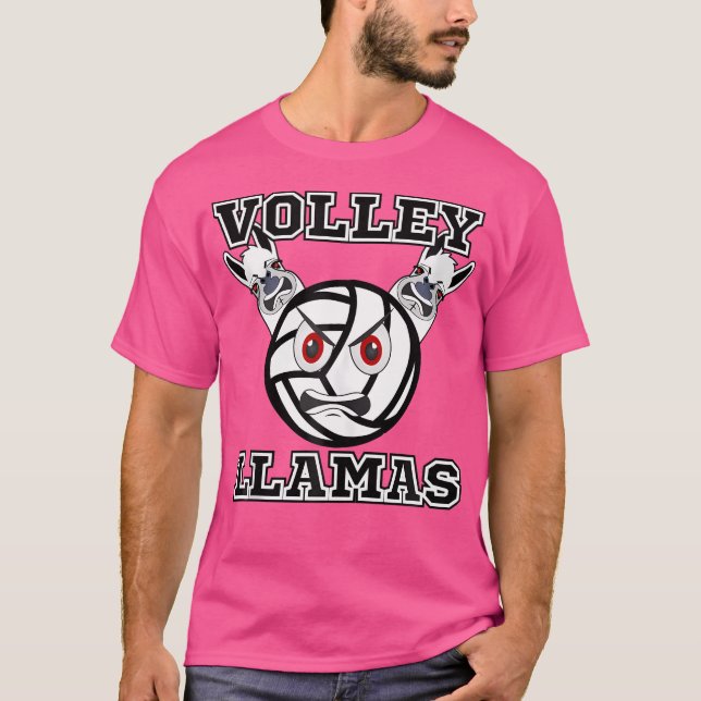 Volley Llamas Volleyball T-Shirt (Front)