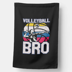 volley player Volleyball Bro House Flag