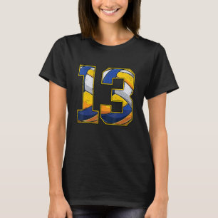 Volleyball 13th Birthday Boy Girl Thirteen 13 Year T-Shirt