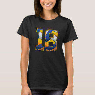Volleyball 18th Birthday Boy Girl Eighteen 18 Year T-Shirt