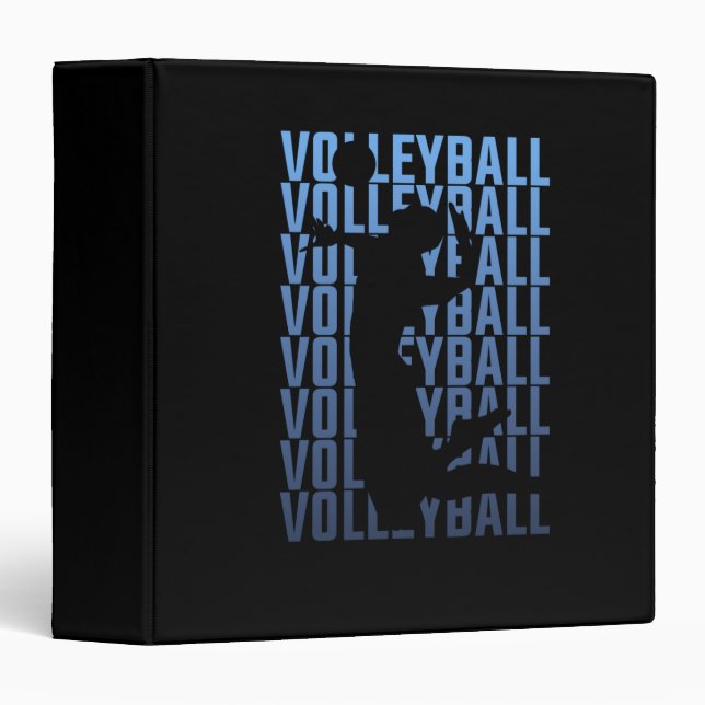 Volleyball 3 Ring Binder (Front/Spine)
