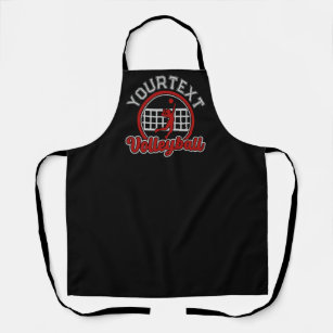  Volleyball ADD NAME Spike Ball Attack Team Sports Apron