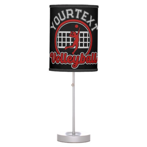  Volleyball ADD NAME Spike Ball Attack Team Sports Table Lamp