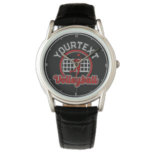  Volleyball ADD NAME Spike Ball Attack Team Sports Watch