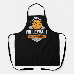 Volleyball ADD TEXT School Varsity Team Player Apron
