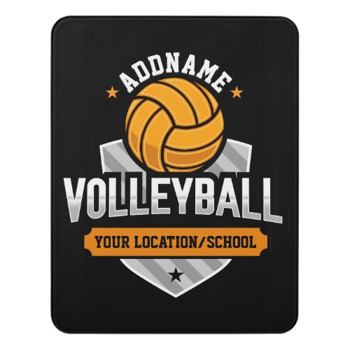 Volleyball ADD TEXT School Varsity Team Player Door Sign
