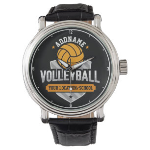 Volleyball ADD TEXT School Varsity Team Player Watch