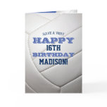 Volleyball Add Your Name and Year Birthday Card Volleyball Add Your Name and Year Birthday Card
