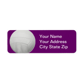 Volleyball Address Labels