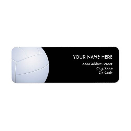 Volleyball Address Labels