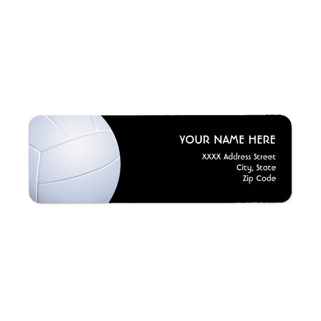 Volleyball Address Labels (Front)