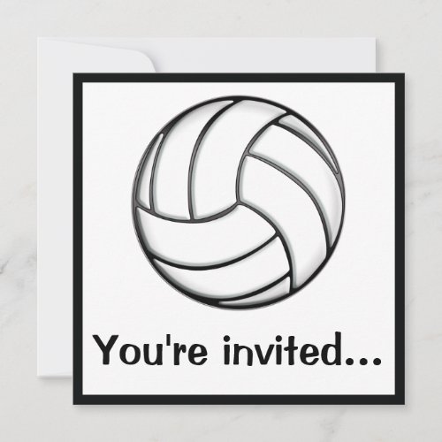 Volleyball After_Game Party Invitation