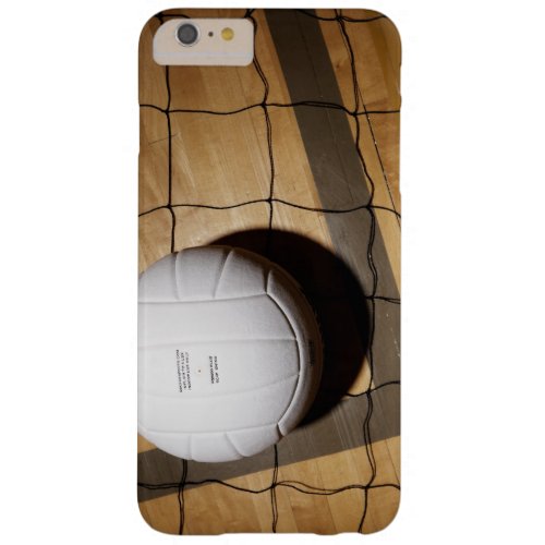 Volleyball and net on hardwood floor of barely there iPhone 6 plus case