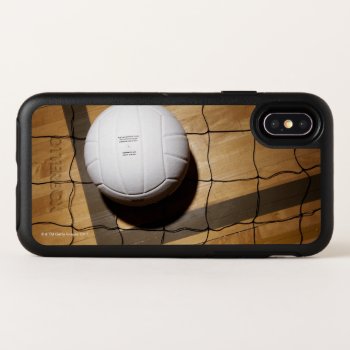 Volleyball And Net On Hardwood Floor Otterbox Symmetry Iphone X Case by prophoto at Zazzle