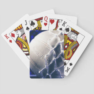 Volleyball and Net Team Coach Poker Cards
