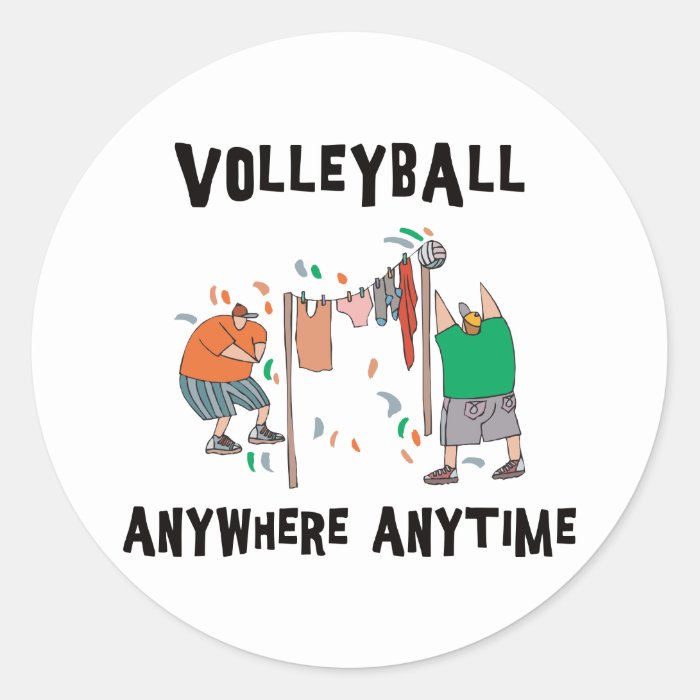 Volleyball AnyWhere Anytime Stickers