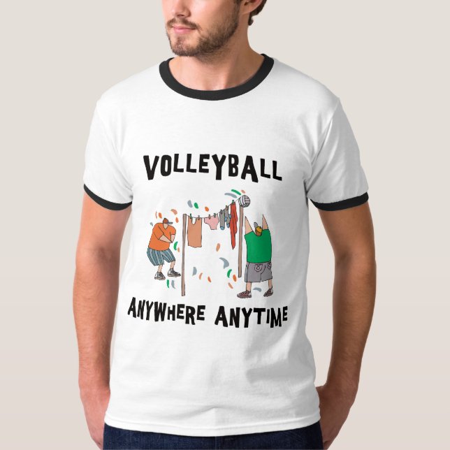 Volleyball AnyWhere Anytime T-Shirt (Front)