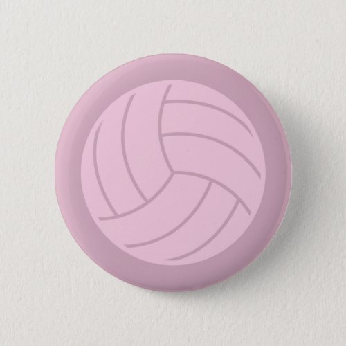 Volleyball Art Pink or CUSTOM COLOR Button
